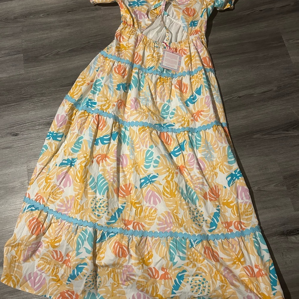 Marie Tropical Print  women dress - Picture 6 of 6